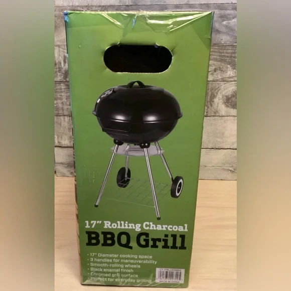 Cedar Trail 17” Rolling Charcoal BBQ Grill - Picture 10 of 10